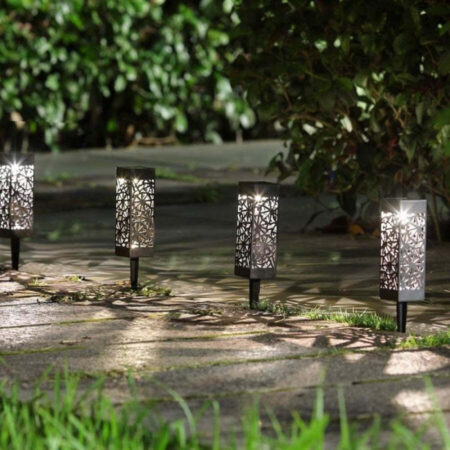 Refletor Luminária Holofote Hollow Led com Painel Solar - Imagem 6
