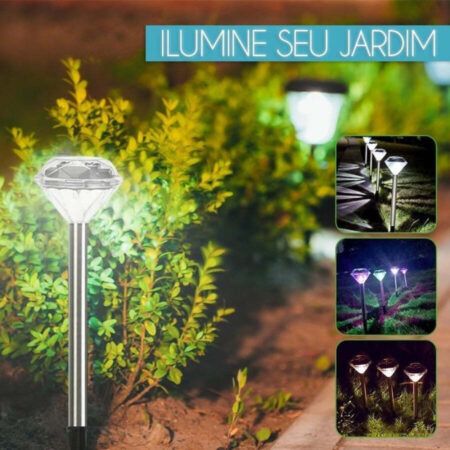 Refletor Luminária Holofote Precious Led com Painel Solar - Imagem 11