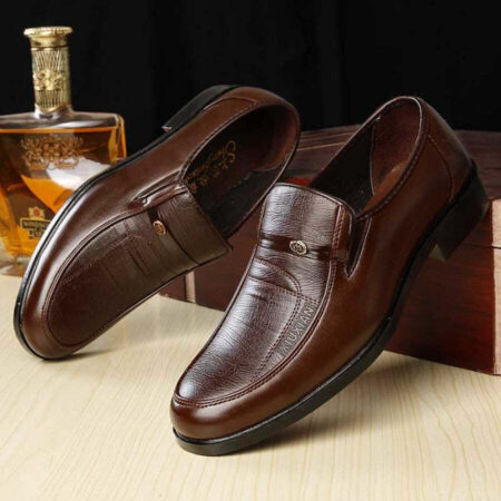 Sapato de Couro Social Masculino Shoes Side - Imagem 3