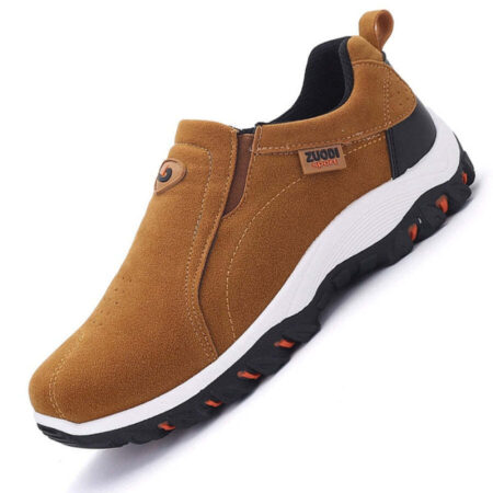 Sapato Masculino de Couro Nobuk Antiderrapante Casual - Imagem 2