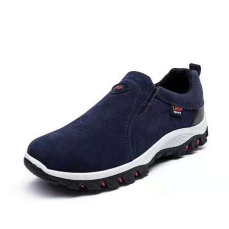 Sapato Masculino de Couro Nobuk Antiderrapante Casual - Imagem 6