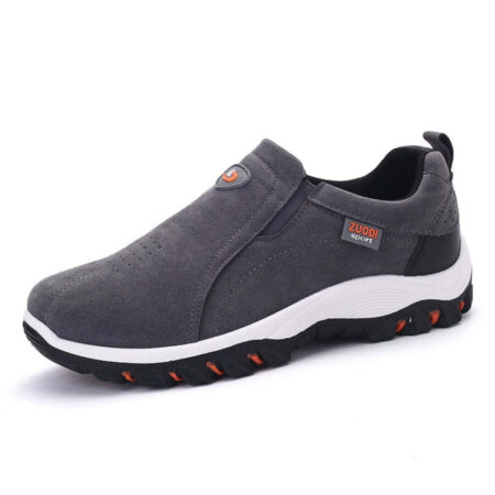Sapato Masculino de Couro Nobuk Antiderrapante Casual - Imagem 3