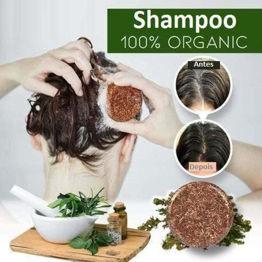 Shampoo para Escurecimento de Cabelo e Barba em Barra Natural Original - Imagem 2