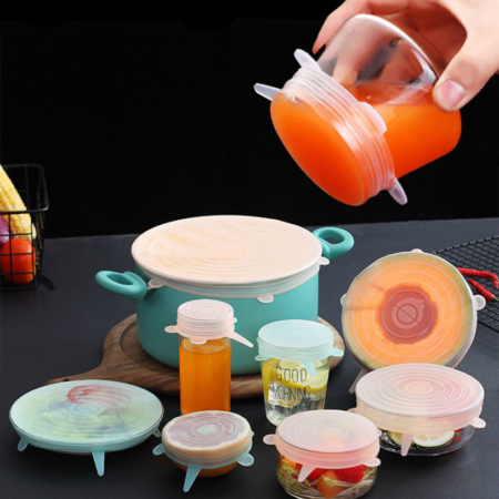 Tampas de Silicone Universal (KIT 6 PEÇAS) - Imagem 2