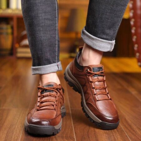 Tênis Masculino de Couro Modern Man - Imagem 8