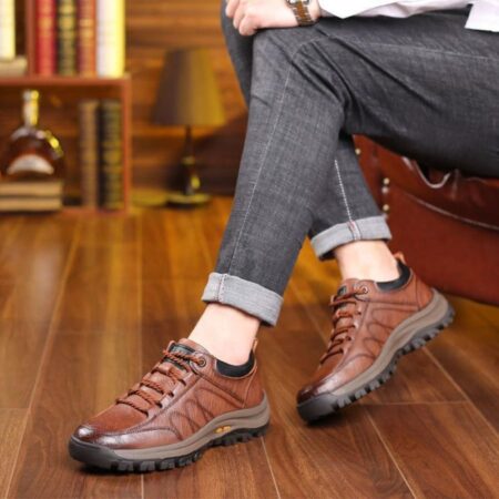 Tênis Masculino de Couro Modern Man - Imagem 6