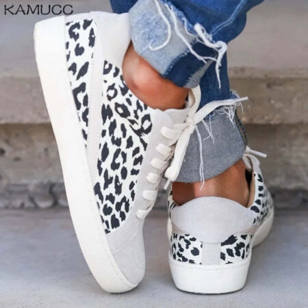 Tênis Feminino Casual Leopardo - Imagem 3