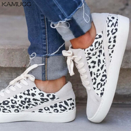 Tênis Feminino Casual Leopardo - Imagem 4