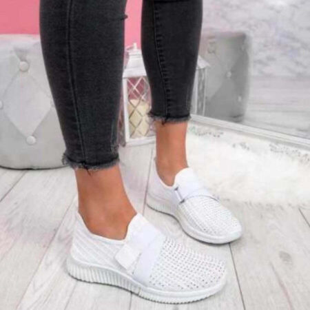 Tênis Feminino Casual Slip On Mesh Sem Cadarço - Agata 96' Tam: 33 a 41 - Imagem 4