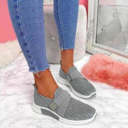 Tênis Feminino Casual Slip On Mesh Sem Cadarço - Agata 96' Tam: 33 a 41 - Imagem 10