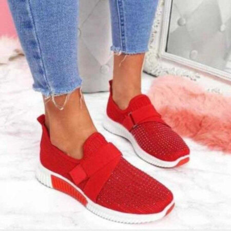 Tênis Feminino Casual Slip On Mesh Sem Cadarço - Agata 96' Tam: 33 a 41 - Imagem 12