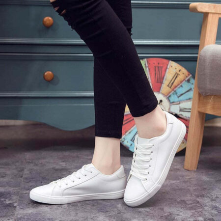 Tênis Feminino Couro Casual - Imagem 4