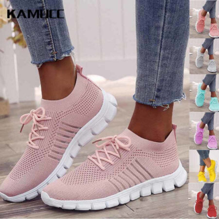 Tênis Feminino Knit Confortável - Imagem 2