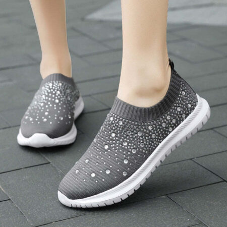 Tênis Feminino Mesh Strass - Imagem 9