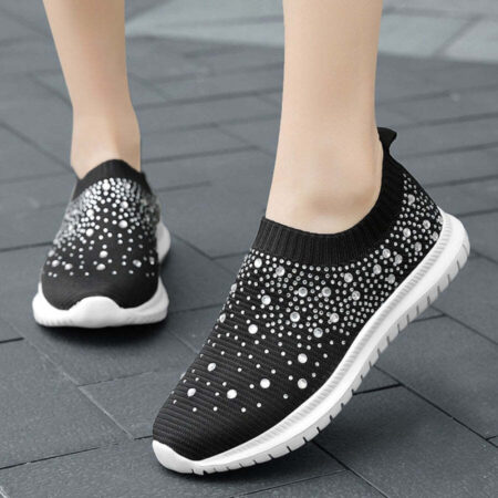 Tênis Feminino Mesh Strass - Imagem 10