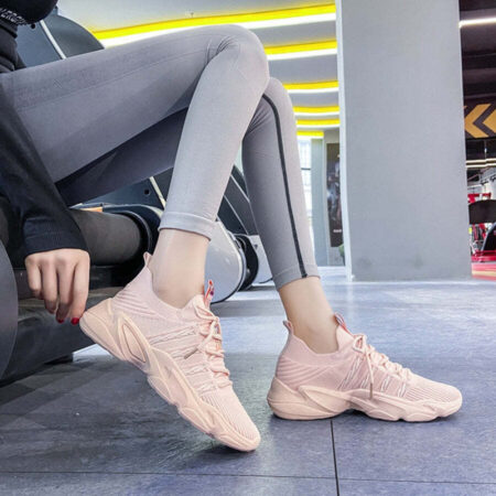 Tênis Knit Confortável Plataforma Feminino - Imagem 7