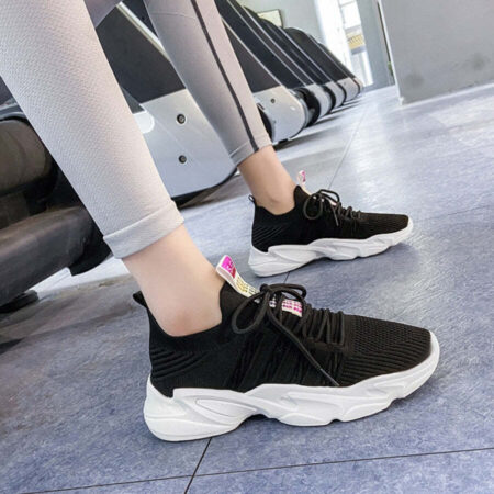 Tênis Knit Confortável Plataforma Feminino - Imagem 10