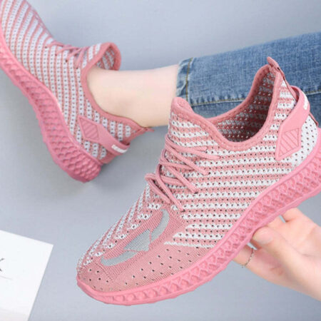 Tênis Mesh Feminino Conforto Colorido - Imagem 4