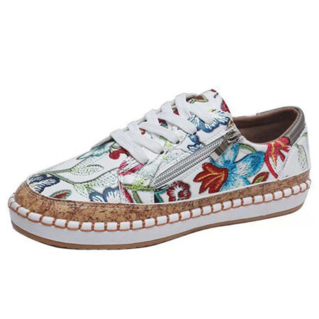 Tênis Mocassim Feminino Corda Floral - Imagem 3