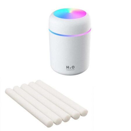 Umidificador de Ar 300ml USB Difusor de óleo Essencial de Aroma ultra-sônico H2O - Imagem 11