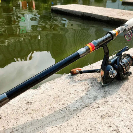 Vara Pesca Telescópica em Fibra Carbono (10x mais resistente) - Imagem 2