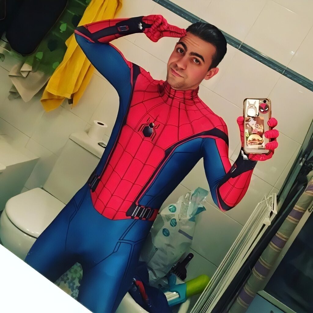Fantasia Homem-Aranha De Volta ao Lar Tom Holland Adulto Cosplay Traje Luxo Profissional - Imagem 5