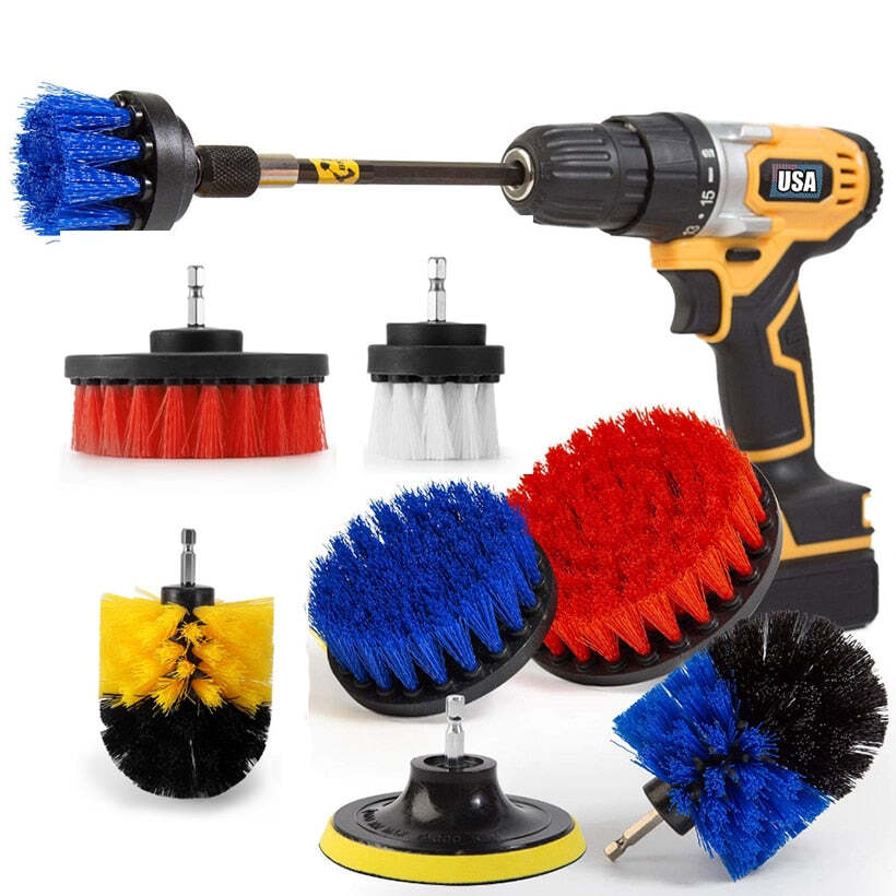 Super Brush - Broca Escova para Limpeza e Esfoliação de piso, azulejo, grelha, tapeta, sofá etc - Imagem 2