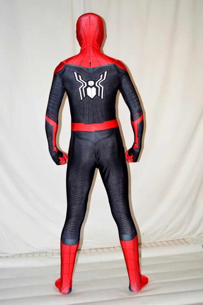 Fantasia Cosplay Heróis Masculina Homem Aranha Traje Longe de Casa Filme Luxo - Imagem 2