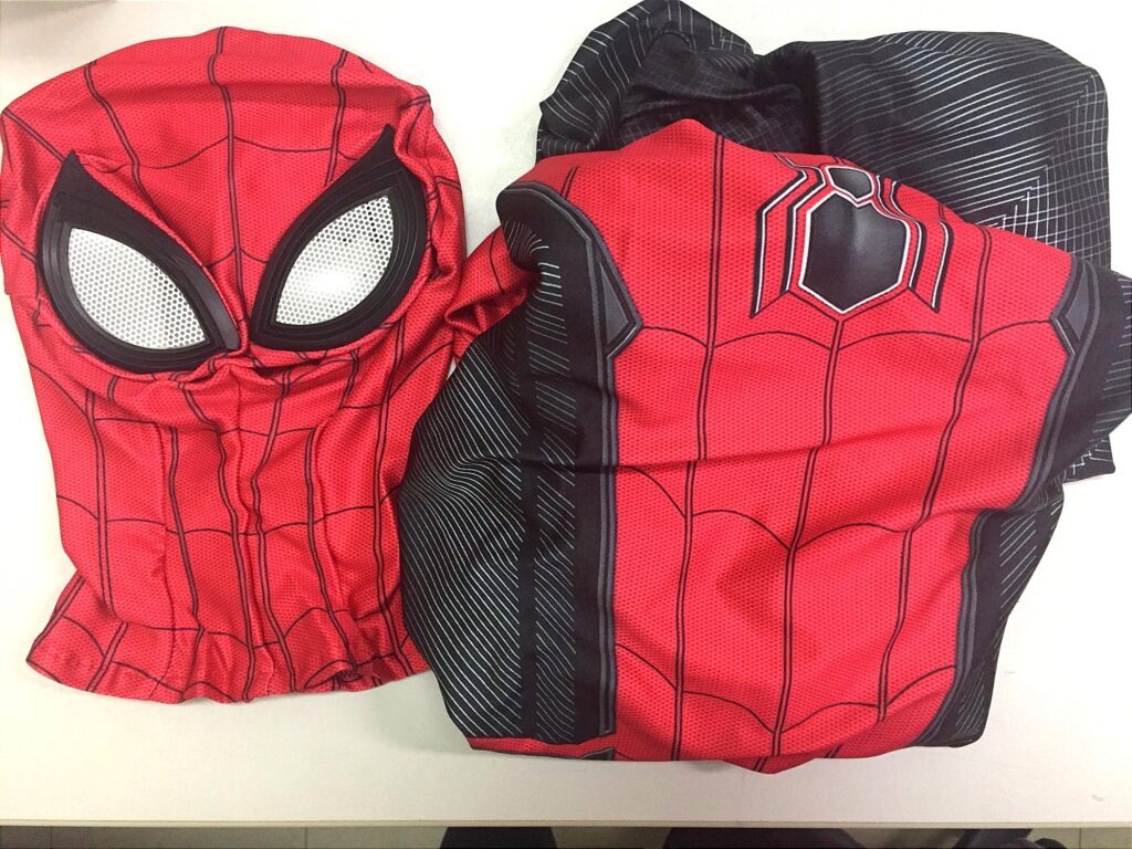 Fantasia Cosplay Heróis Masculina Homem Aranha Traje Longe de Casa Filme Luxo - Imagem 5