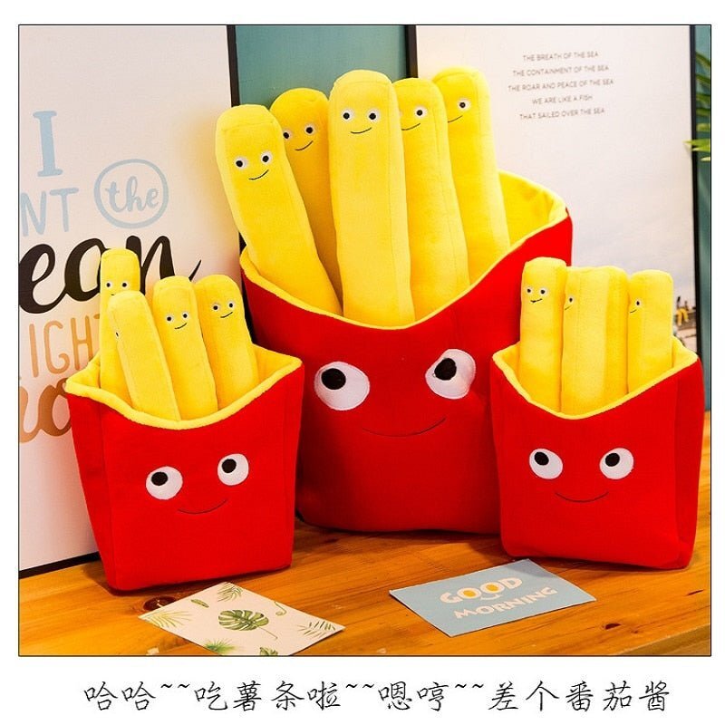 Almofada Batatinha Crocante - Almofada Engraçada Decoração Batata Frita - Imagem 2