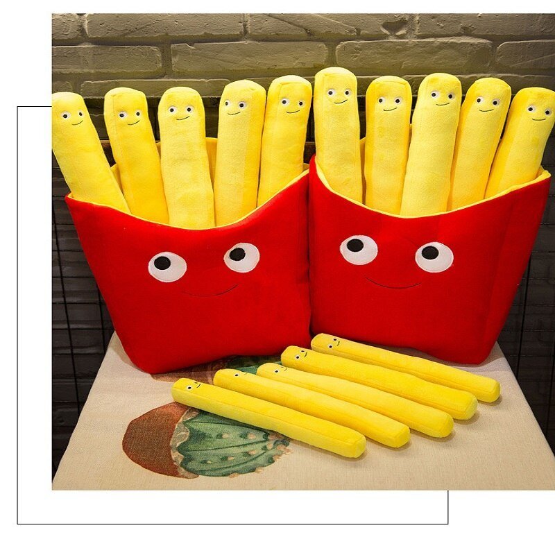 Almofada Batatinha Crocante - Almofada Engraçada Decoração Batata Frita - Imagem 7