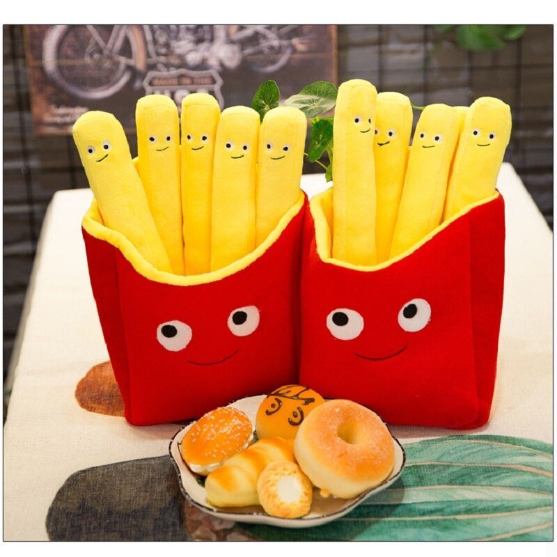Almofada Batatinha Crocante - Almofada Engraçada Decoração Batata Frita - Imagem 4