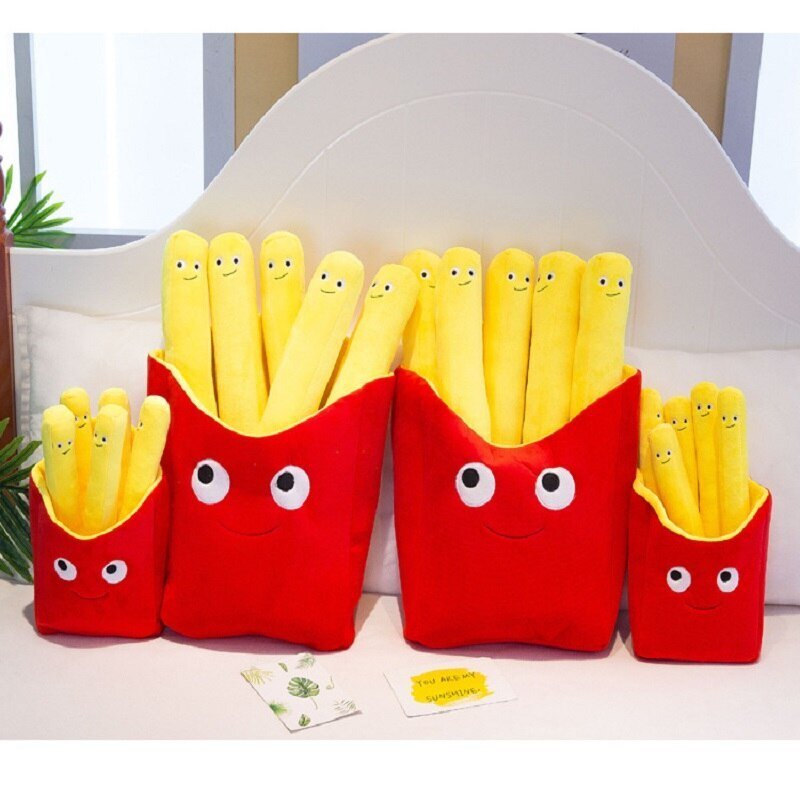 Almofada Batatinha Crocante - Almofada Engraçada Decoração Batata Frita - Imagem 5