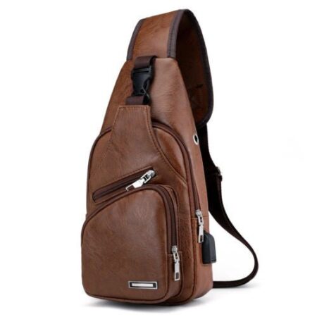 Bolsa Khalifa - Bolsa Transversal de Couro Masculina - Imagem 10