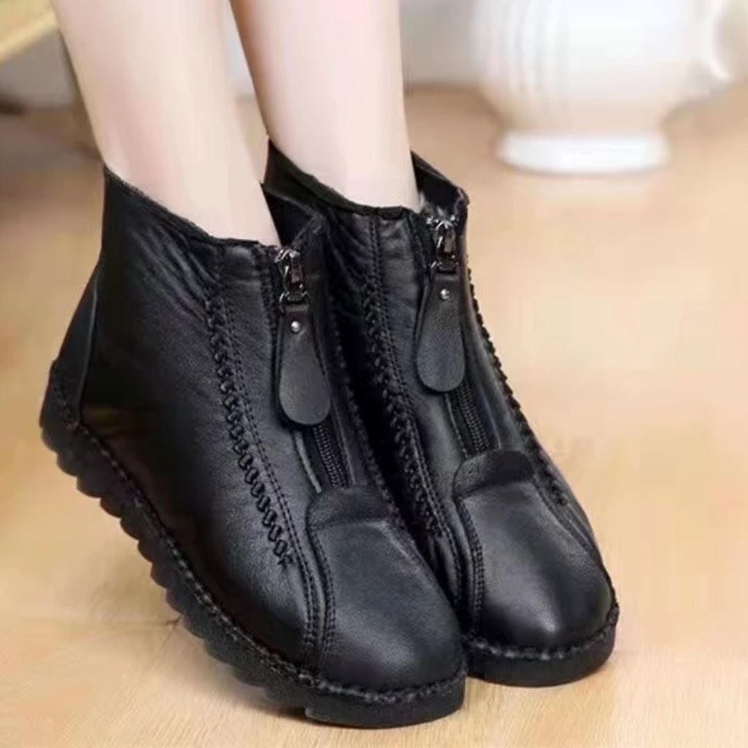 Bota Feminina Aveludada Impermeável - Frete Grátis