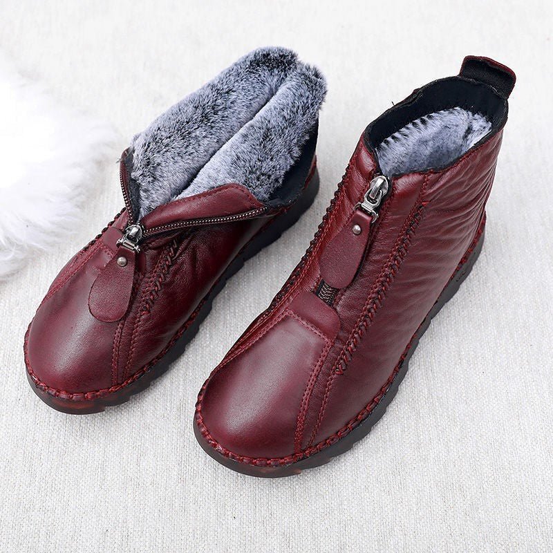 Bota Quentinha Linha Inverno Impermeável e Aveludada Cano Curto - Imagem 13