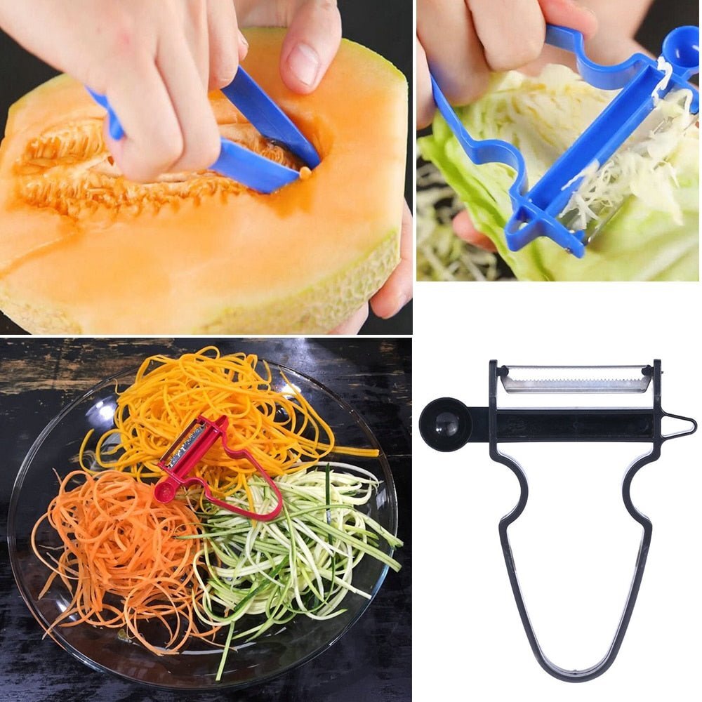 Cortador Chef Premium - descascador de legumes e verduras 3 peças - Imagem 6