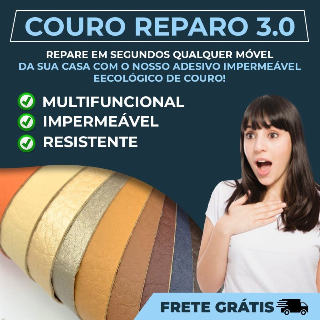 Couro Reparo - Adesivo de Couro para Reparar Móveis!