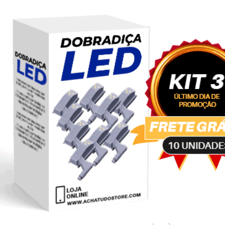 Dobradiça LED - Sensor Inteligente com Luz Led para Dobradiças - Imagem 11