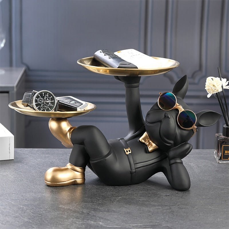Escultura Decorativa Bulldog Descolado