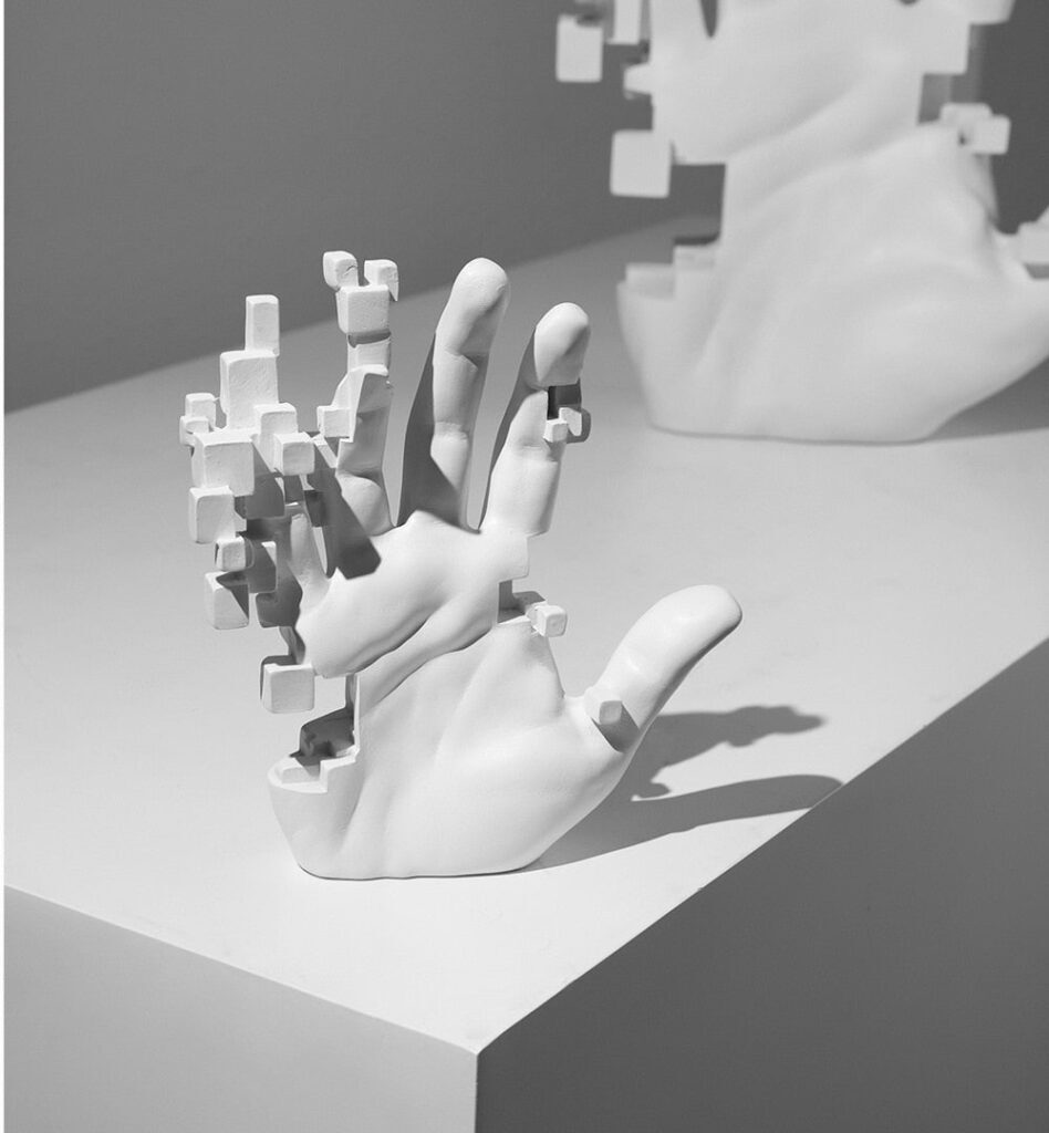 Escultura Decorativa Mão Abstrata - Imagem 6