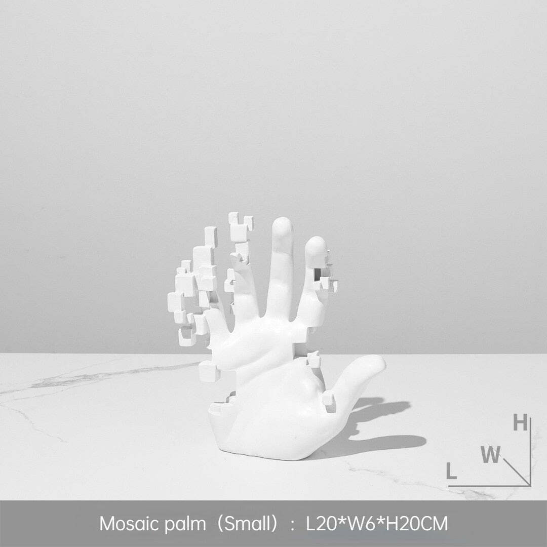 Escultura Decorativa Mão Abstrata - Imagem 2