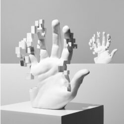 Escultura Decorativa Mão Abstrata