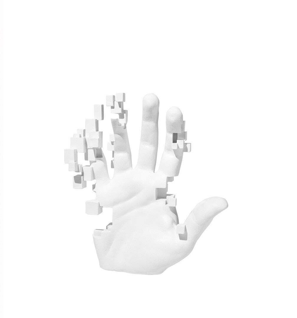 Escultura Decorativa Mão Abstrata - Imagem 5