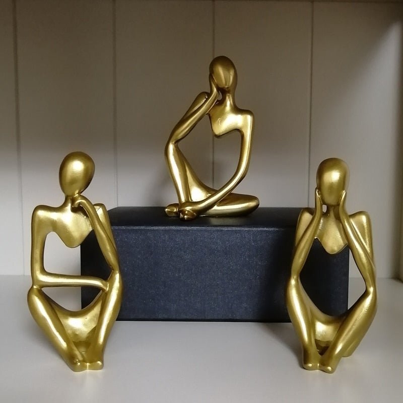 Escultura Decorativa Moderna O pensador - Imagem 11