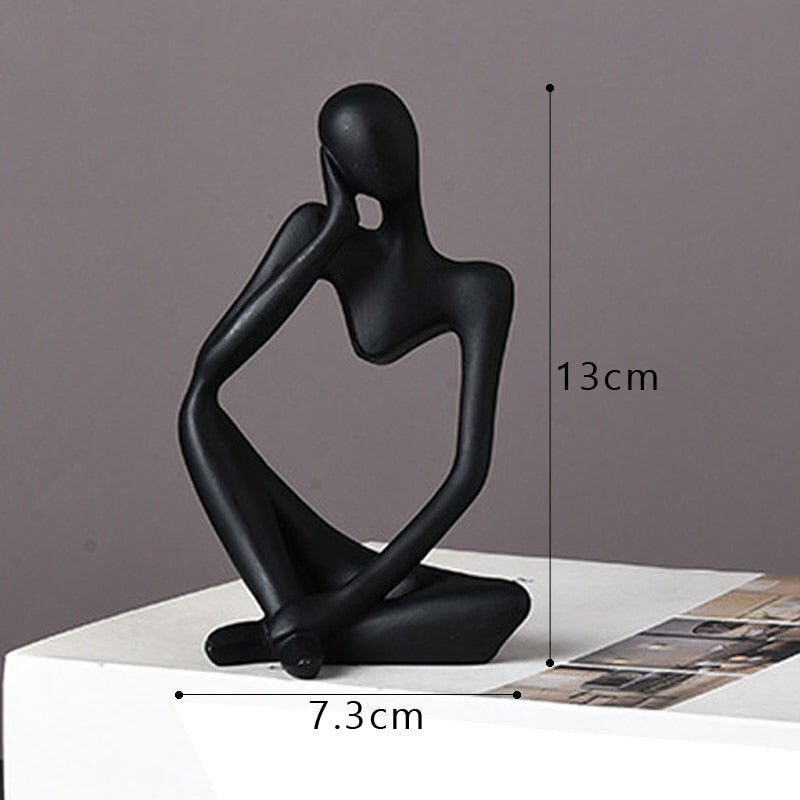 Escultura Decorativa Moderna O pensador - Imagem 2