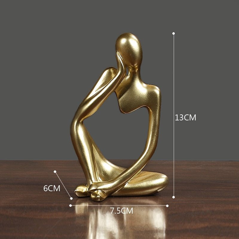 Escultura Decorativa Moderna O pensador - Imagem 3