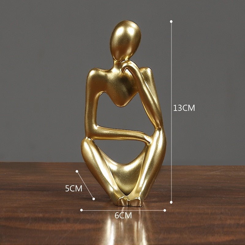 Escultura Decorativa Moderna O pensador - Imagem 8