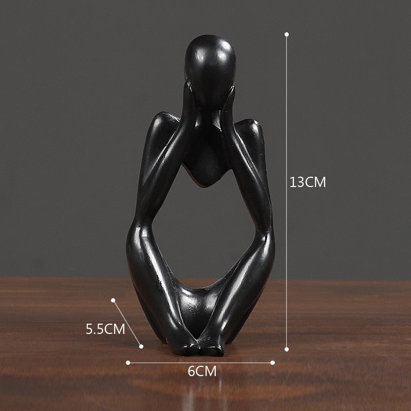 Escultura Decorativa Moderna O pensador - Imagem 5