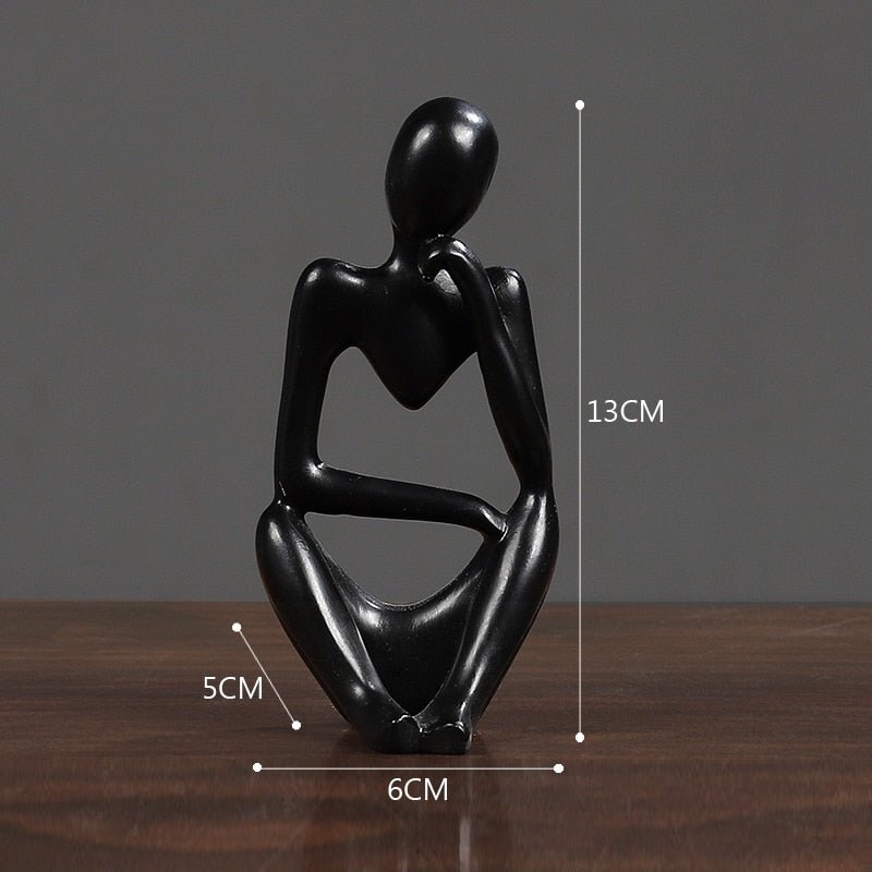 Escultura Decorativa Moderna O pensador - Imagem 4
